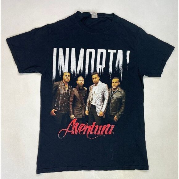 Inmortal Aventura Tour 2020 Graphic T-shirt Women Small Black Short Sleeve Music - Picture 1 of 8
